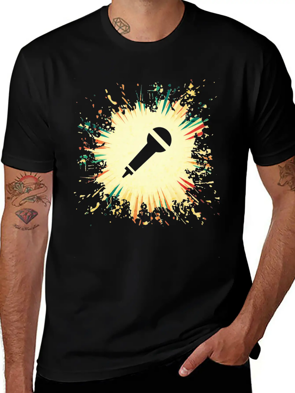 Microphone Timeless Short Sleeve Tee – Comfy And Minimalist Design