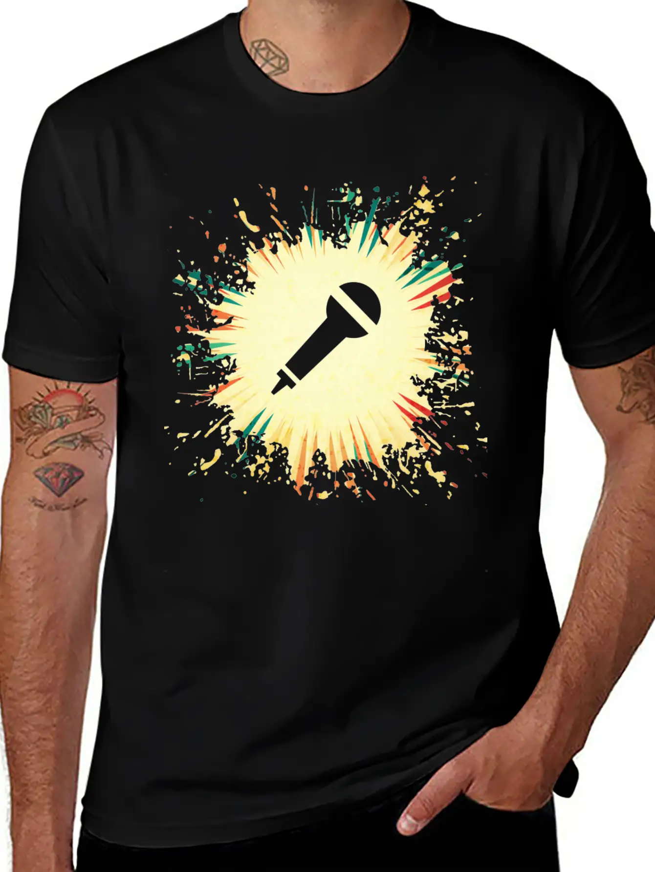 Microphone Timeless Short Sleeve Tee – Comfy And Minimalist Design