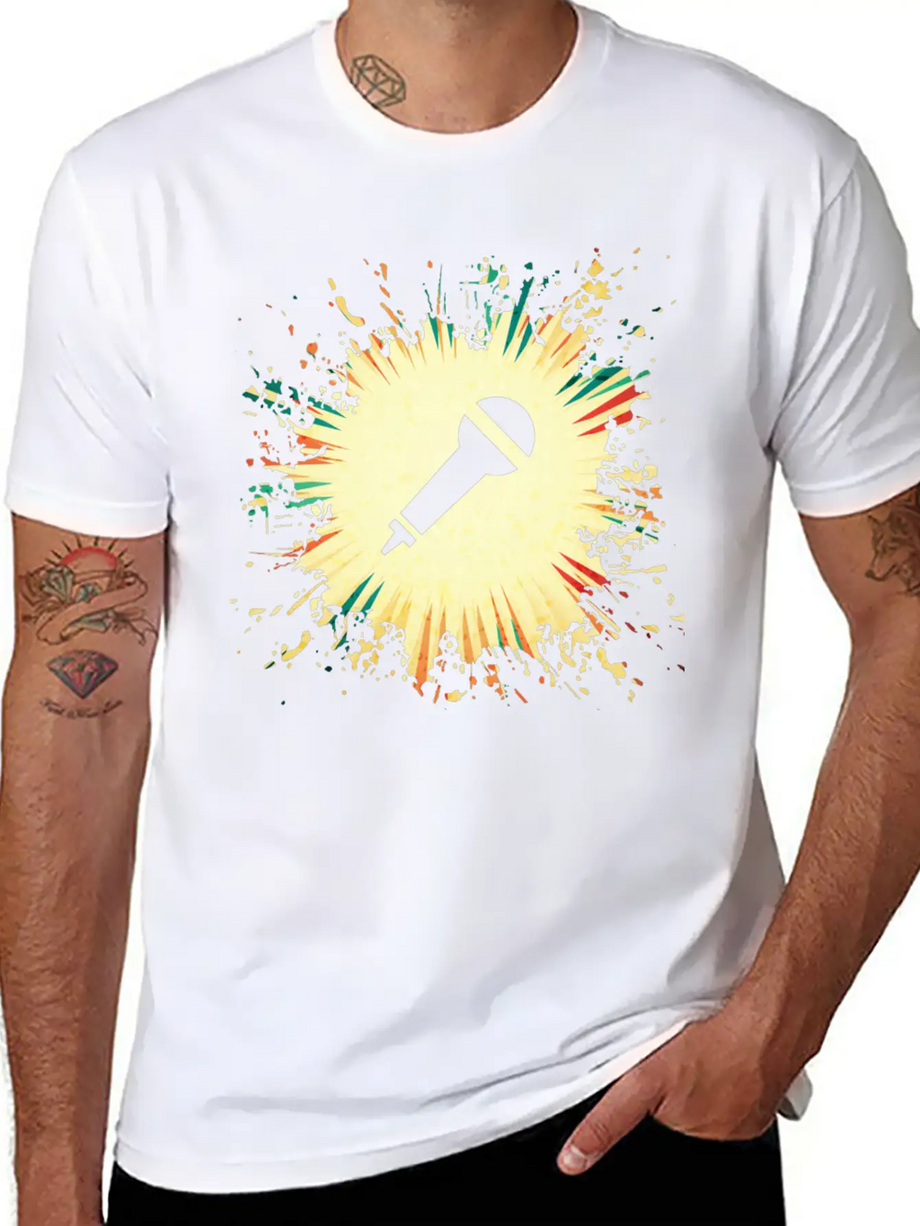 Microphone Timeless Short Sleeve Tee – Comfy And Minimalist Design