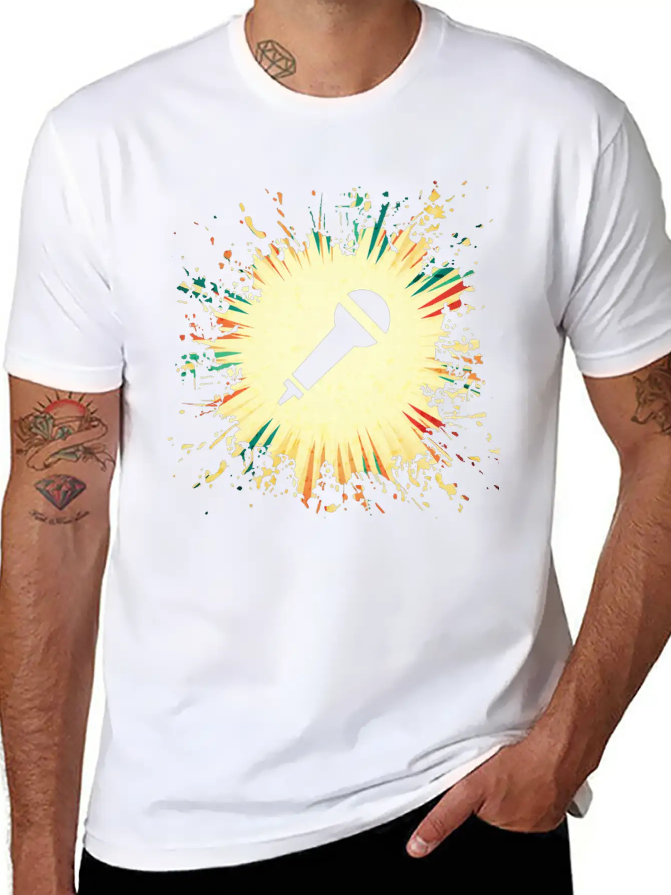 Microphone Timeless Short Sleeve Tee – Comfy And Minimalist Design