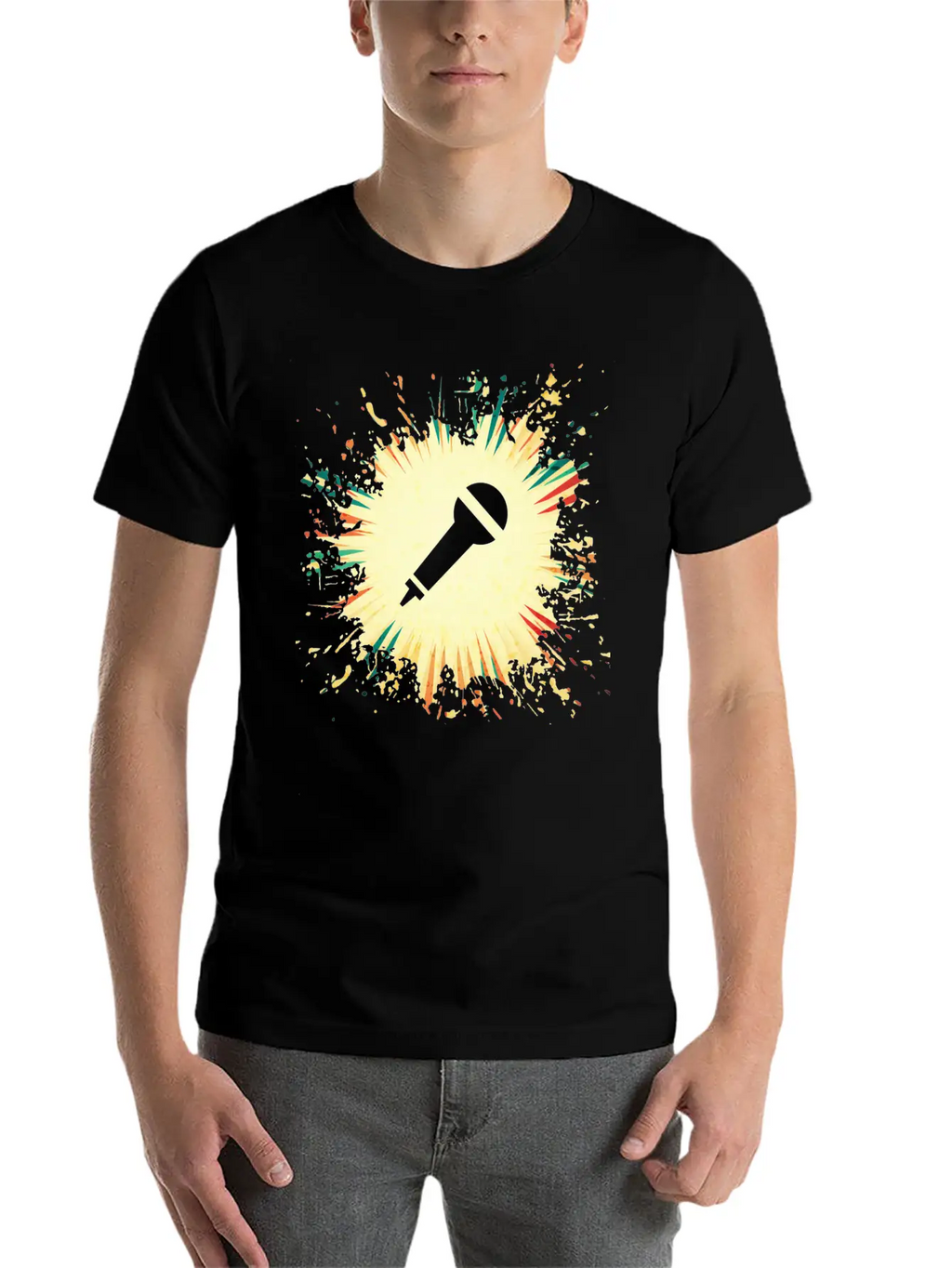Microphone Timeless Short Sleeve Tee – Comfy And Minimalist Design