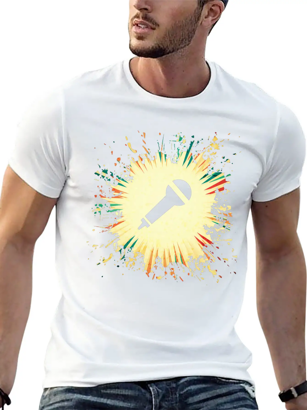 Microphone Timeless Short Sleeve Tee – Comfy And Minimalist Design