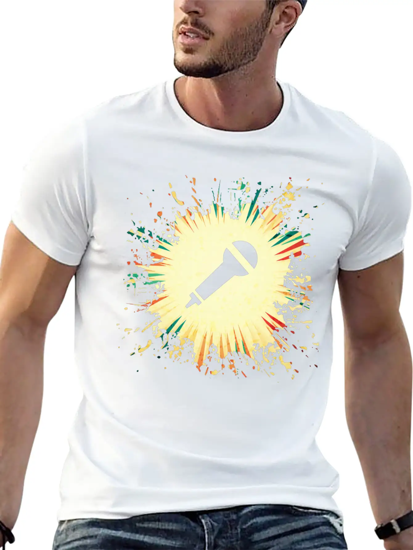 Microphone Timeless Short Sleeve Tee – Comfy And Minimalist Design