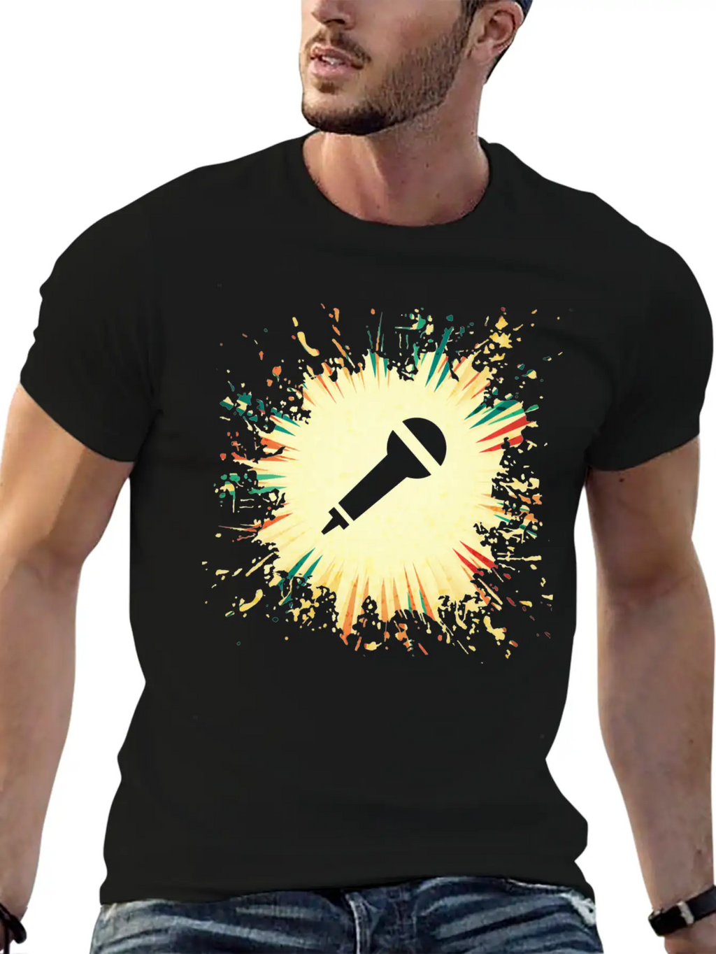 Microphone Timeless Short Sleeve Tee – Comfy And Minimalist Design