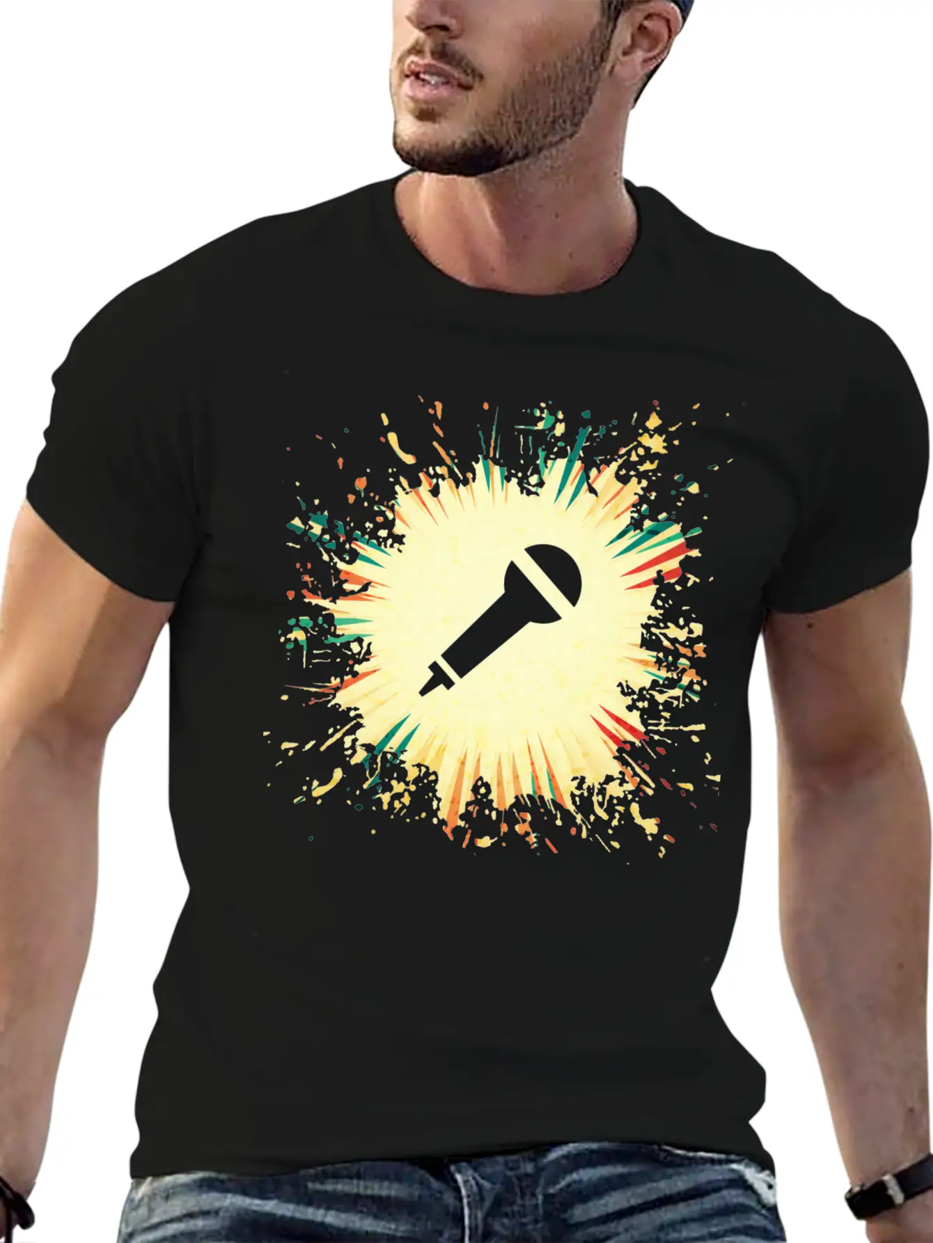 Microphone Timeless Short Sleeve Tee – Comfy And Minimalist Design