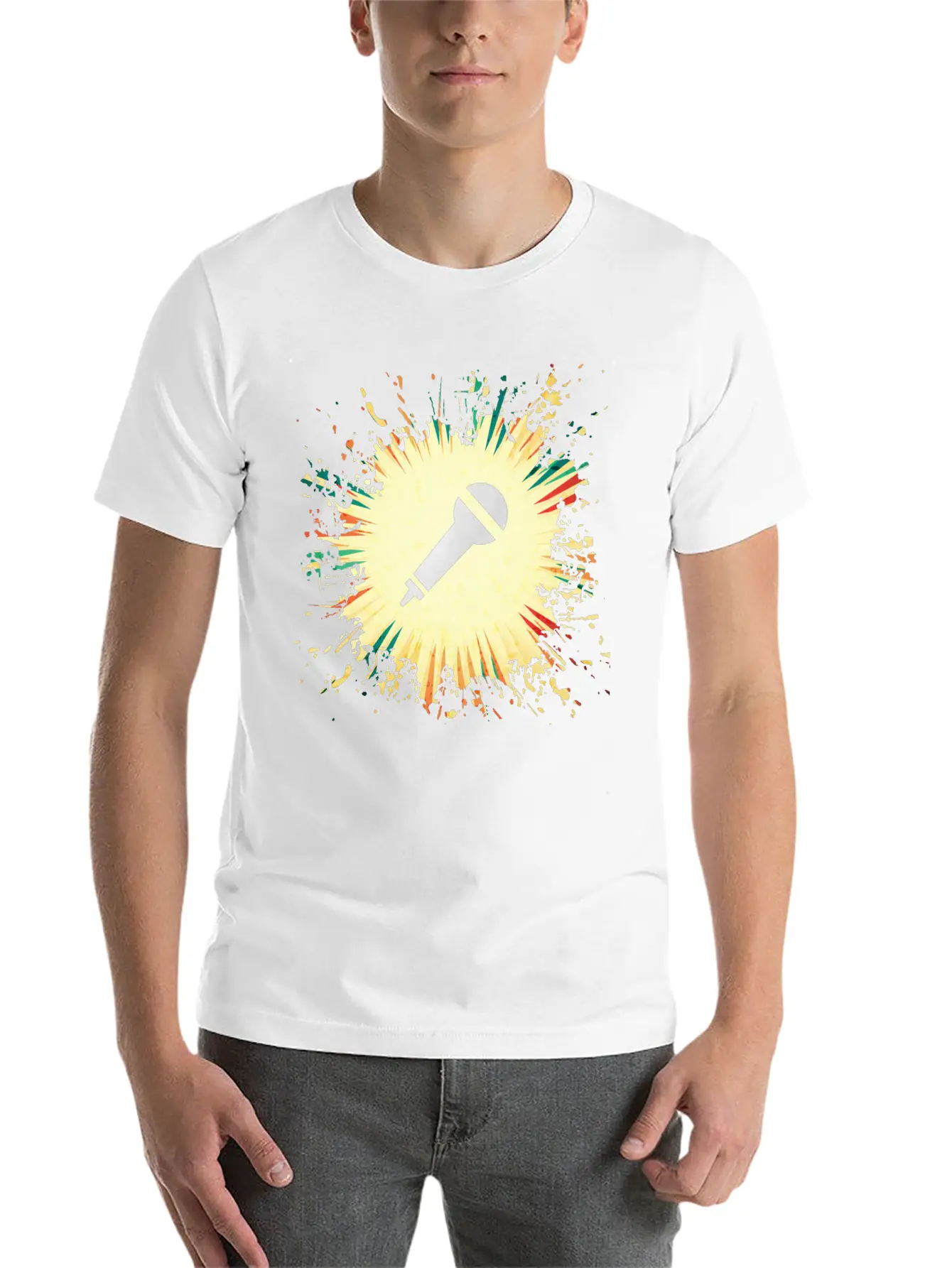 Microphone Timeless Short Sleeve Tee – Comfy And Minimalist Design