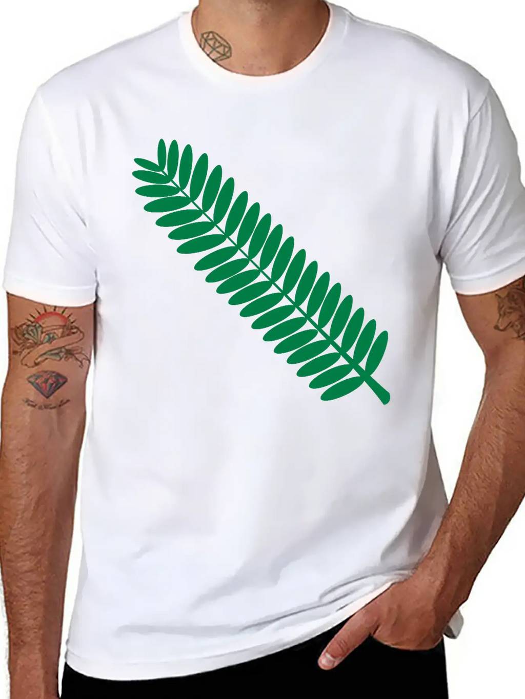 Mimosa Leaf Twig (touchmenot) Plant One Color Basic Graphic T-Shirt – Daily Comfort In Soft Cotton