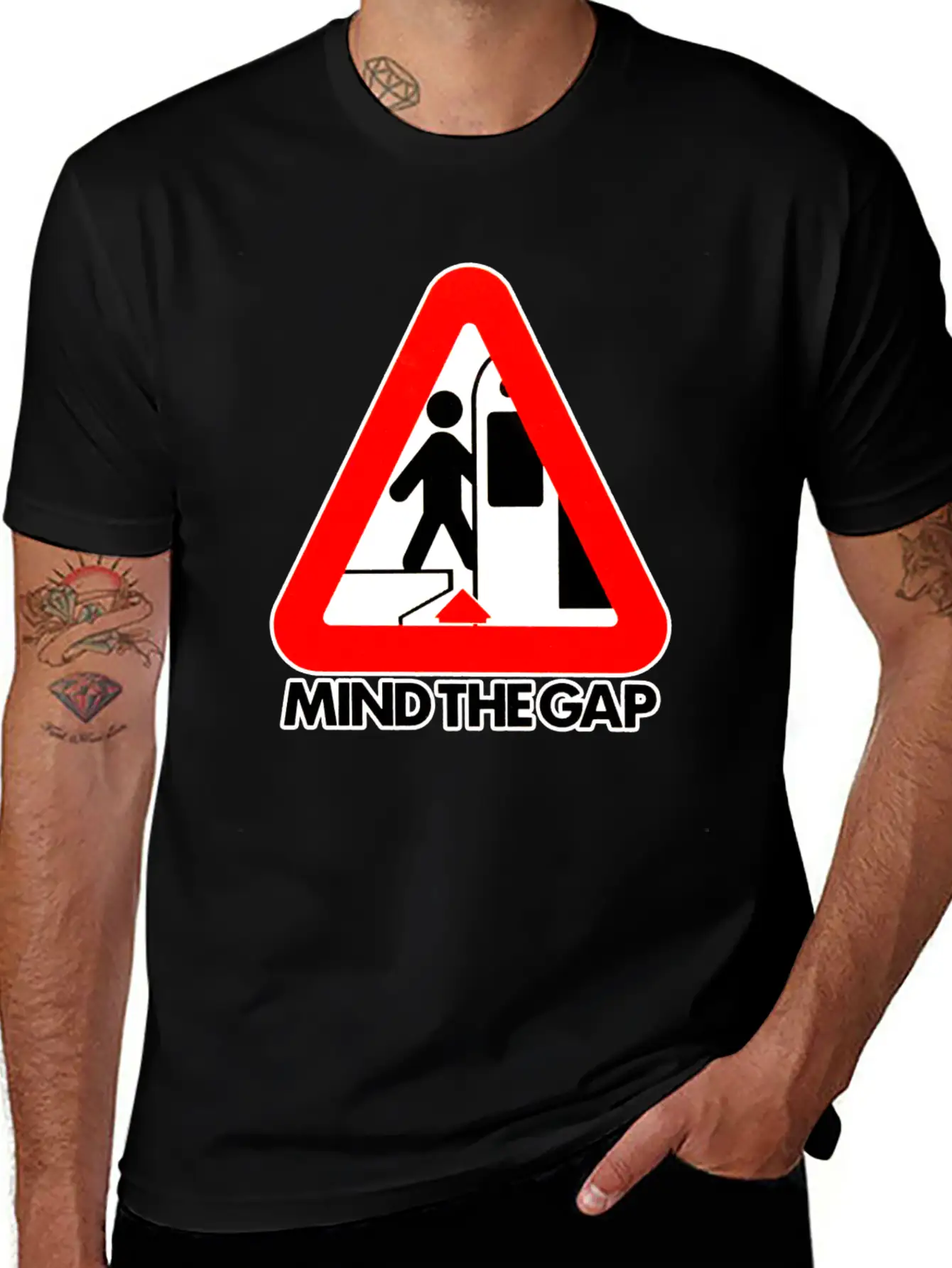 Mind The Gap Unisex Casual T-Shirt – Clean Design For Daily Comfort