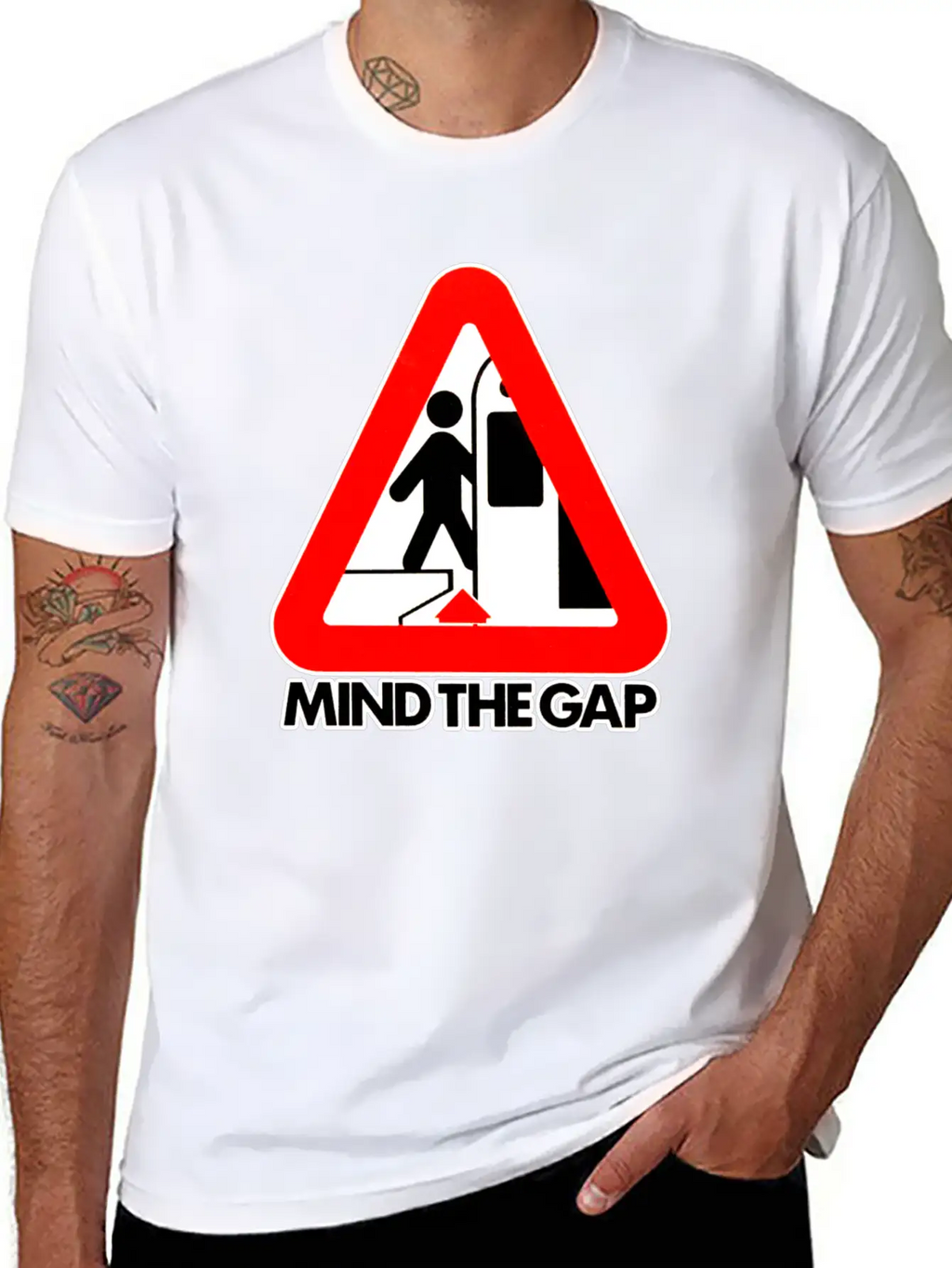 Mind The Gap Unisex Casual T-Shirt – Clean Design For Daily Comfort
