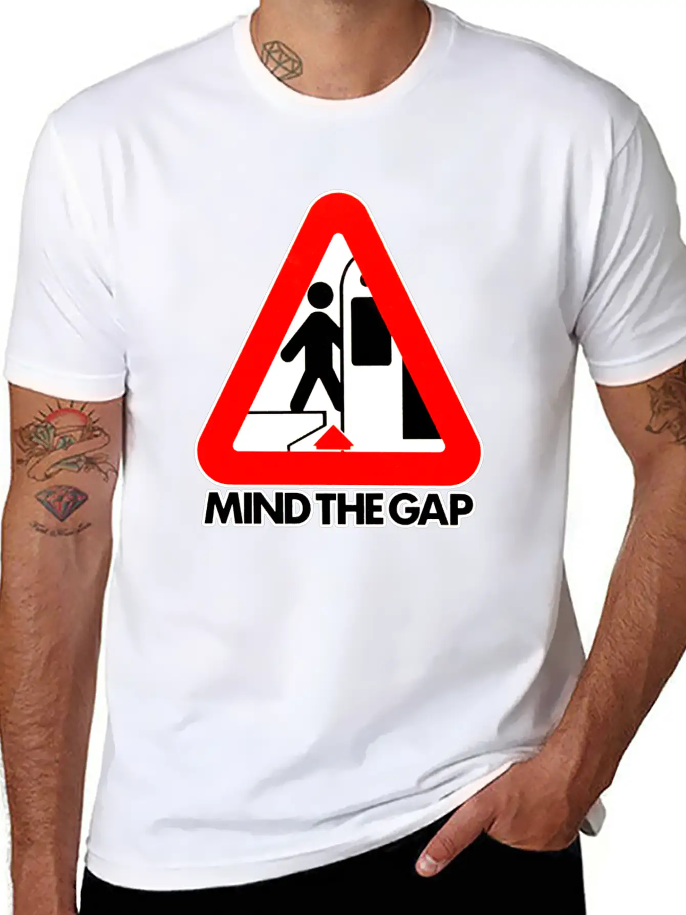 Mind The Gap Unisex Casual T-Shirt – Clean Design For Daily Comfort