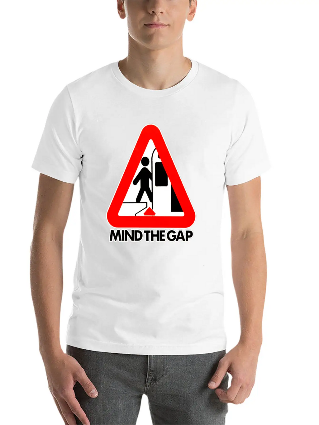 Mind The Gap Unisex Casual T-Shirt – Clean Design For Daily Comfort