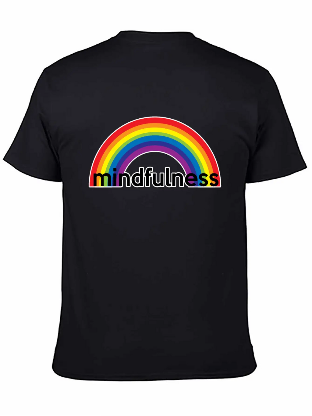 Mindfulness Rainbow Classic Cotton Tee – Unisex Comfort For Any Season