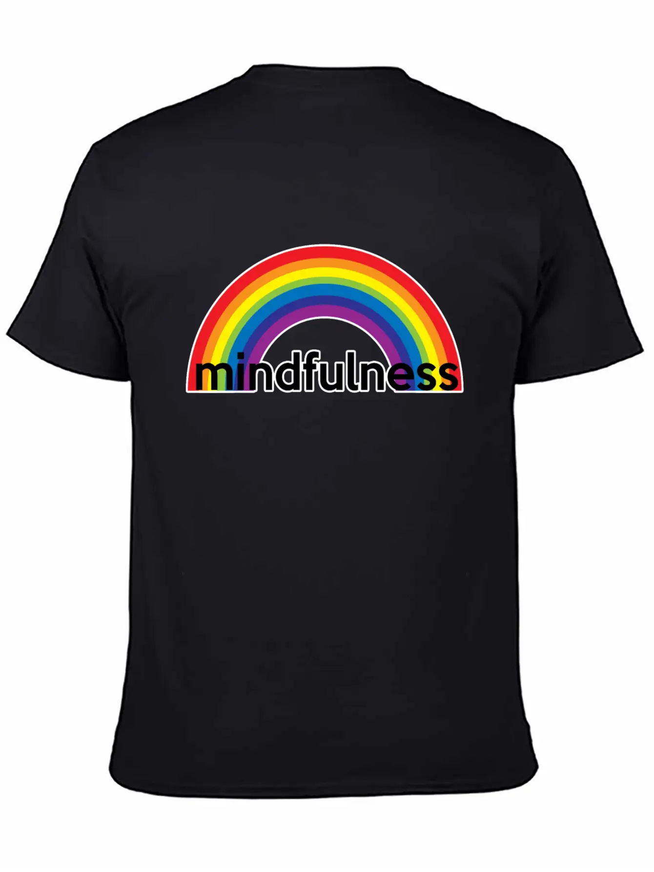 Mindfulness Rainbow Classic Cotton Tee – Unisex Comfort For Any Season