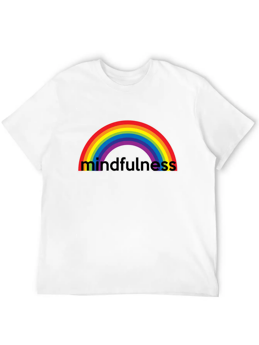 Mindfulness Rainbow Classic Cotton Tee – Unisex Comfort For Any Season