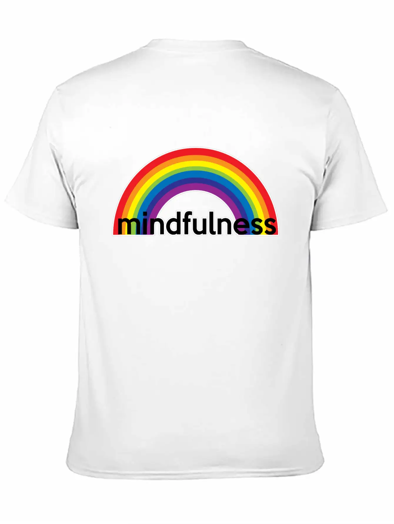 Mindfulness Rainbow Classic Cotton Tee – Unisex Comfort For Any Season