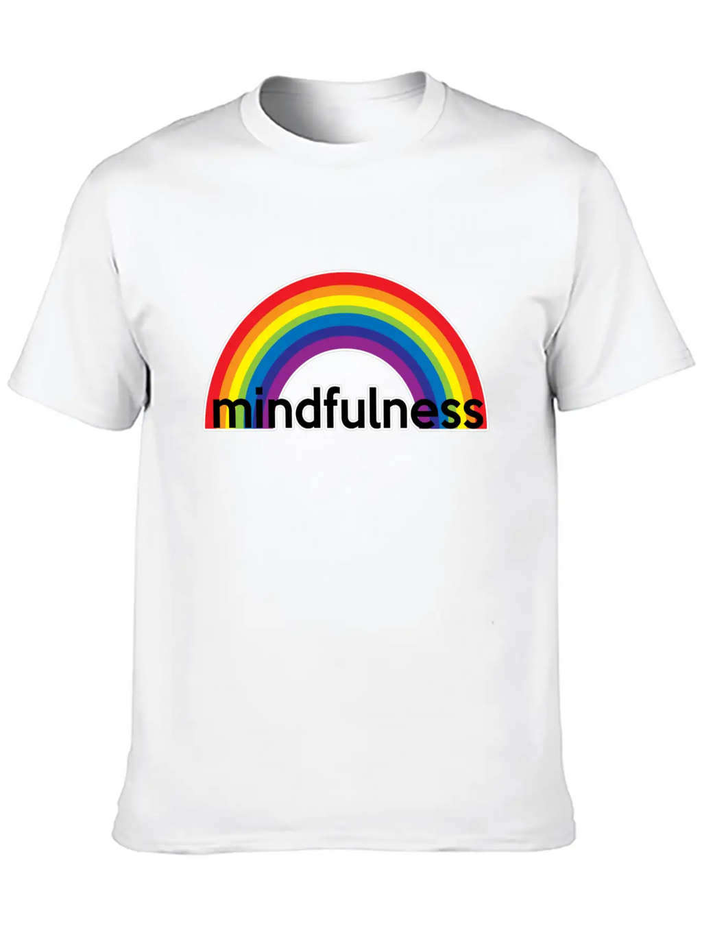 Mindfulness Rainbow Classic Cotton Tee – Unisex Comfort For Any Season