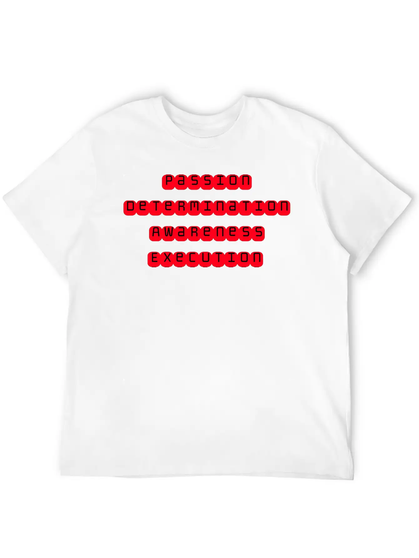 Mindset Slogan Sticker Stylish Everyday T-Shirt – Unisex Basic Cotton Tee