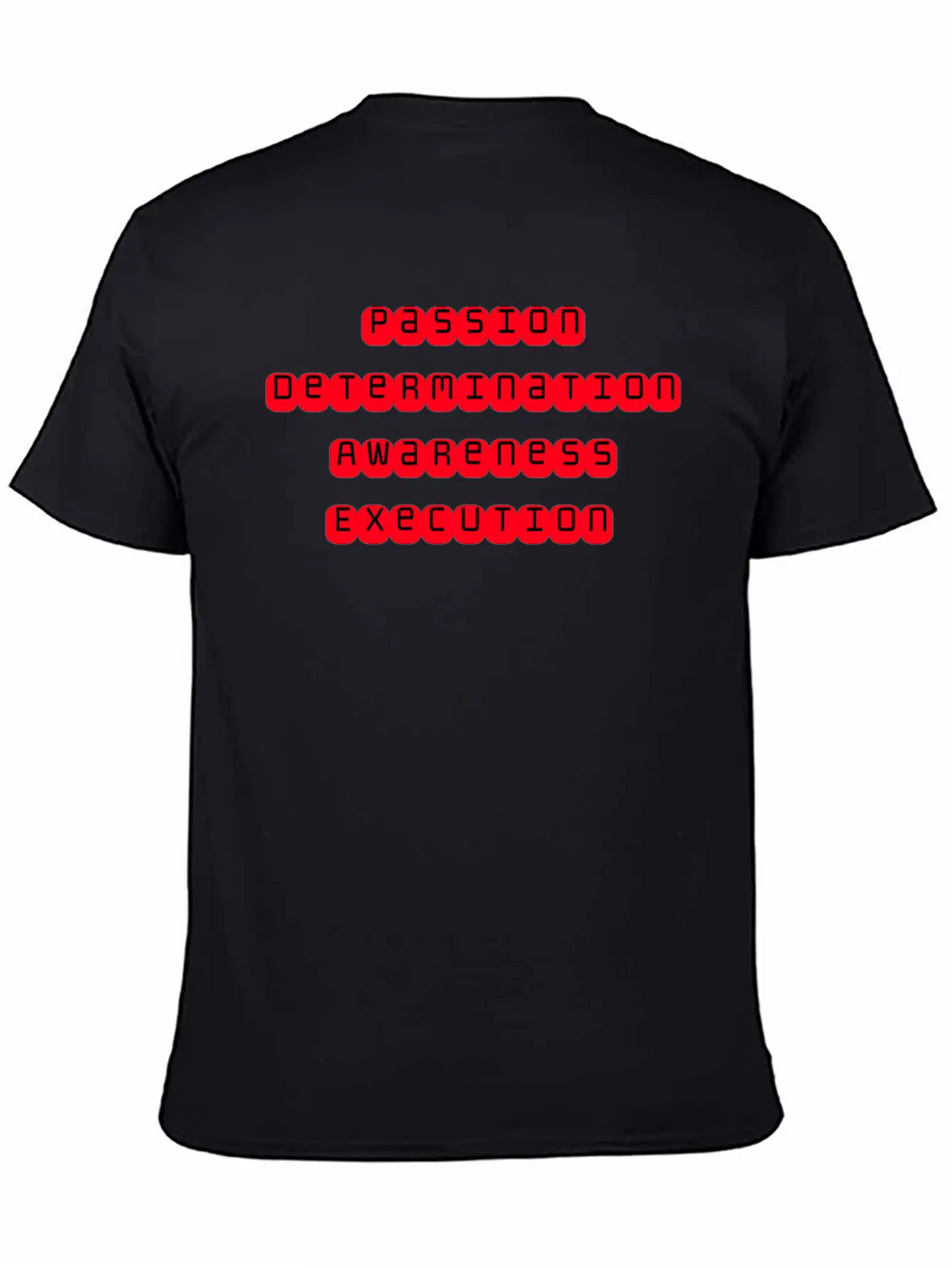 Mindset Slogan Sticker Stylish Everyday T-Shirt – Unisex Basic Cotton Tee