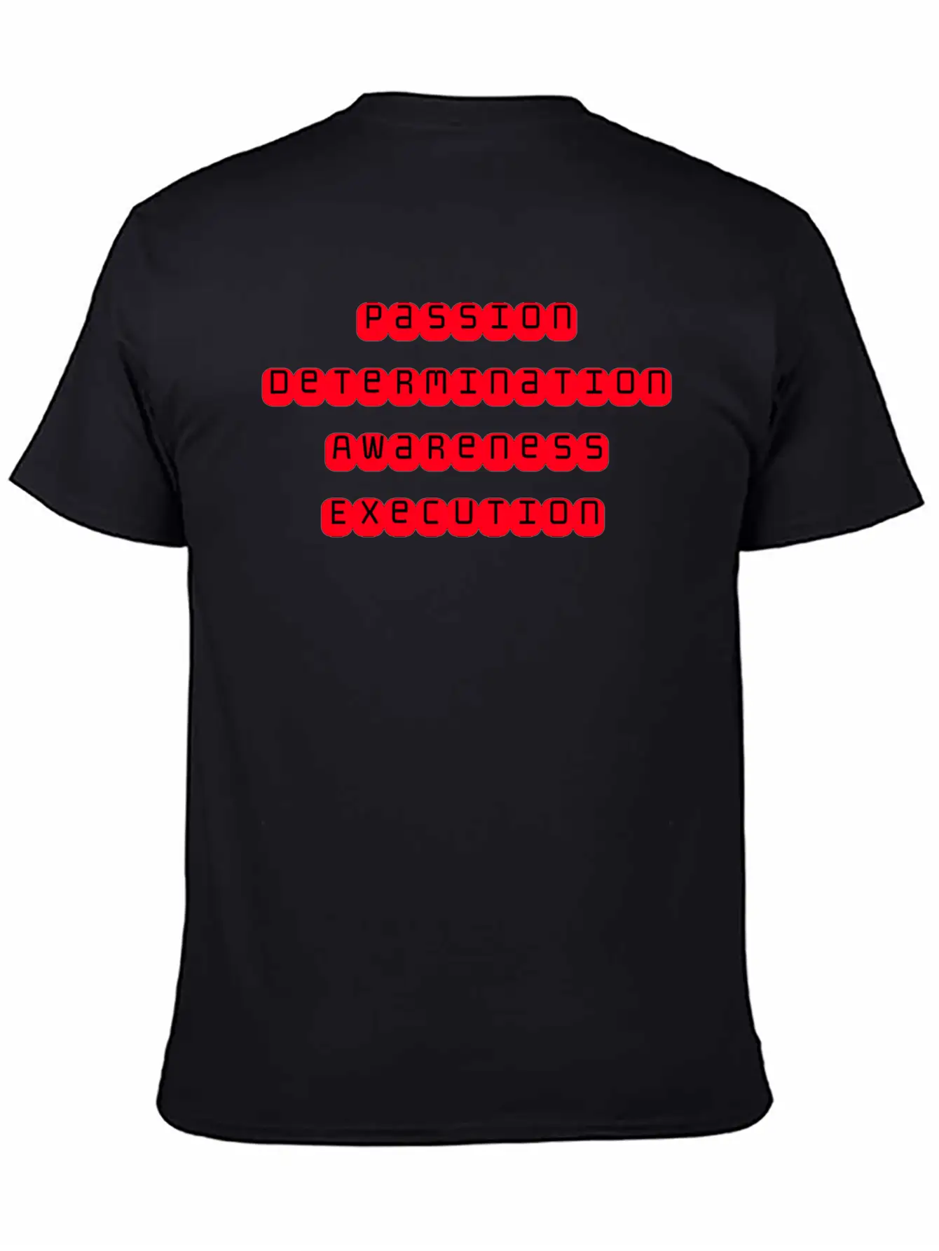 Mindset Slogan Sticker Stylish Everyday T-Shirt – Unisex Basic Cotton Tee