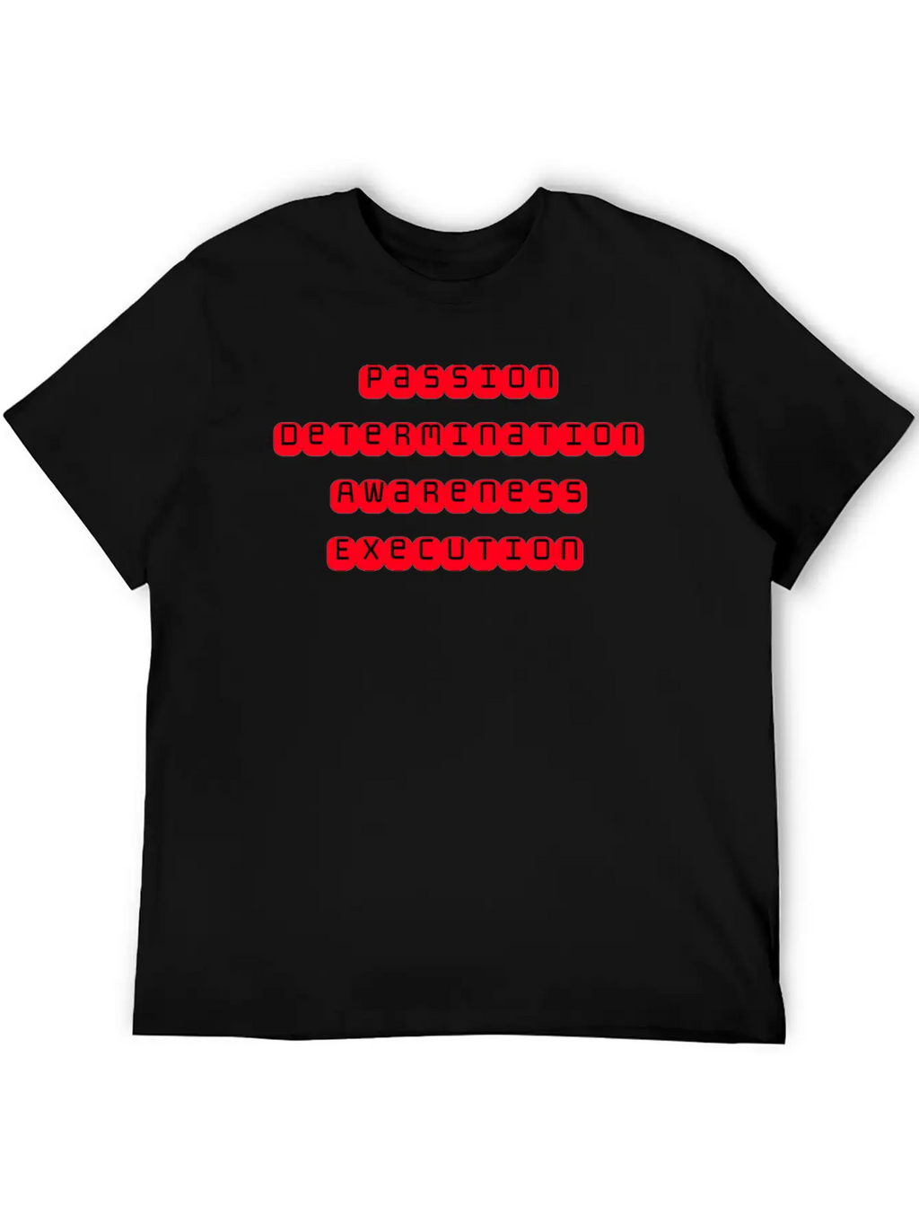 Mindset Slogan Sticker Stylish Everyday T-Shirt – Unisex Basic Cotton Tee