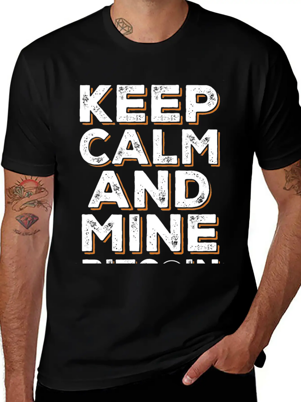 Mine Bitcoin Saying - Btc Crypto Breathable Soft Cotton T-Shirt – Timeless Casual Look