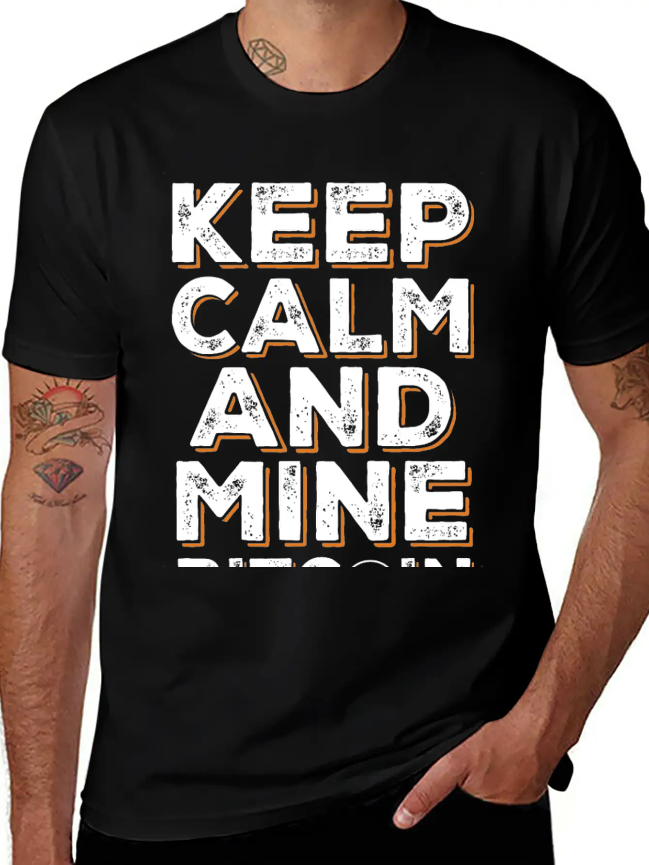 Mine Bitcoin Saying - Btc Crypto Breathable Soft Cotton T-Shirt – Timeless Casual Look