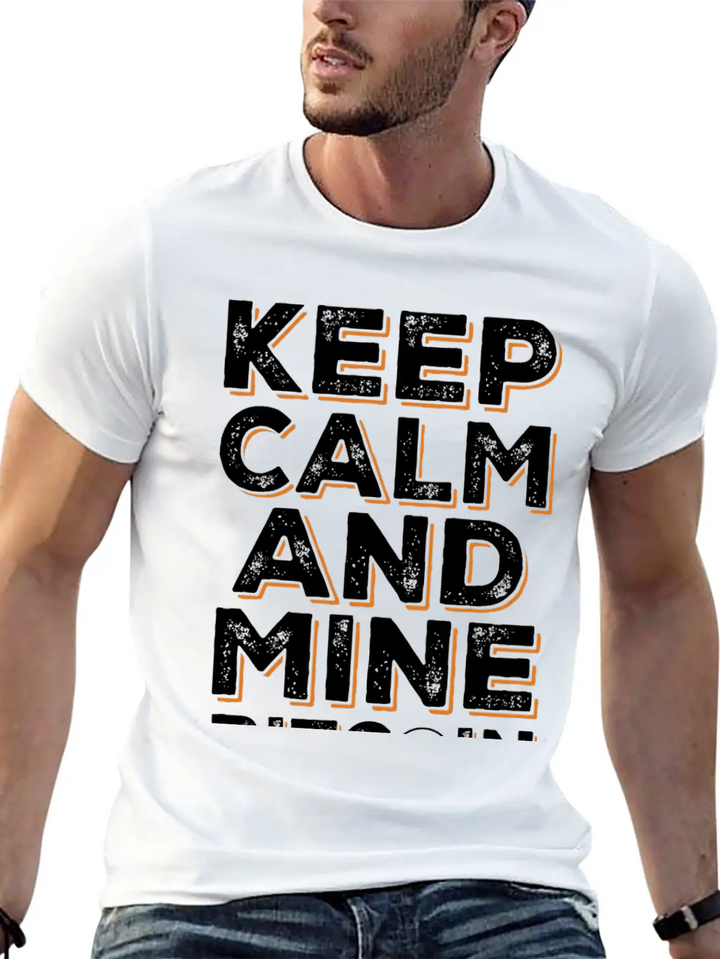 Mine Bitcoin Saying - Btc Crypto Breathable Soft Cotton T-Shirt – Timeless Casual Look
