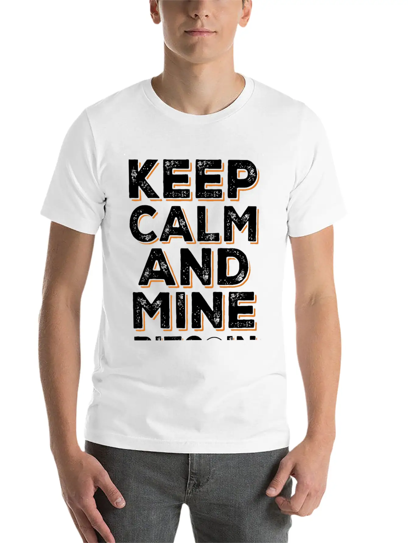 Mine Bitcoin Saying - Btc Crypto Breathable Soft Cotton T-Shirt – Timeless Casual Look