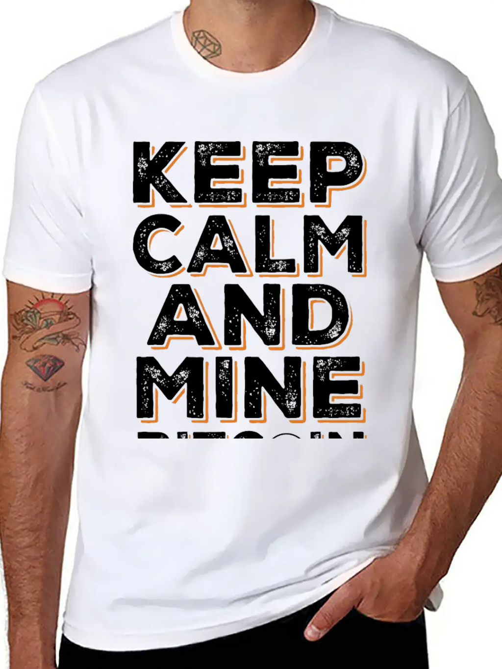 Mine Bitcoin Saying - Btc Crypto Breathable Soft Cotton T-Shirt – Timeless Casual Look