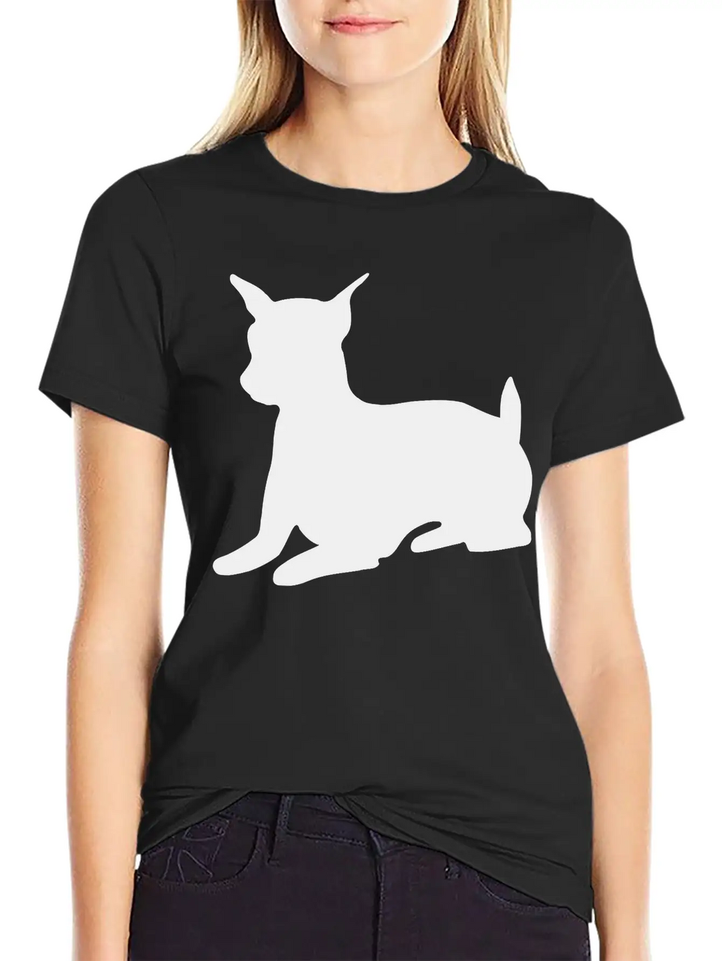 Miniature Pinscher Shadow Essential Cotton Tee For Daily Outfits – Unisex Style