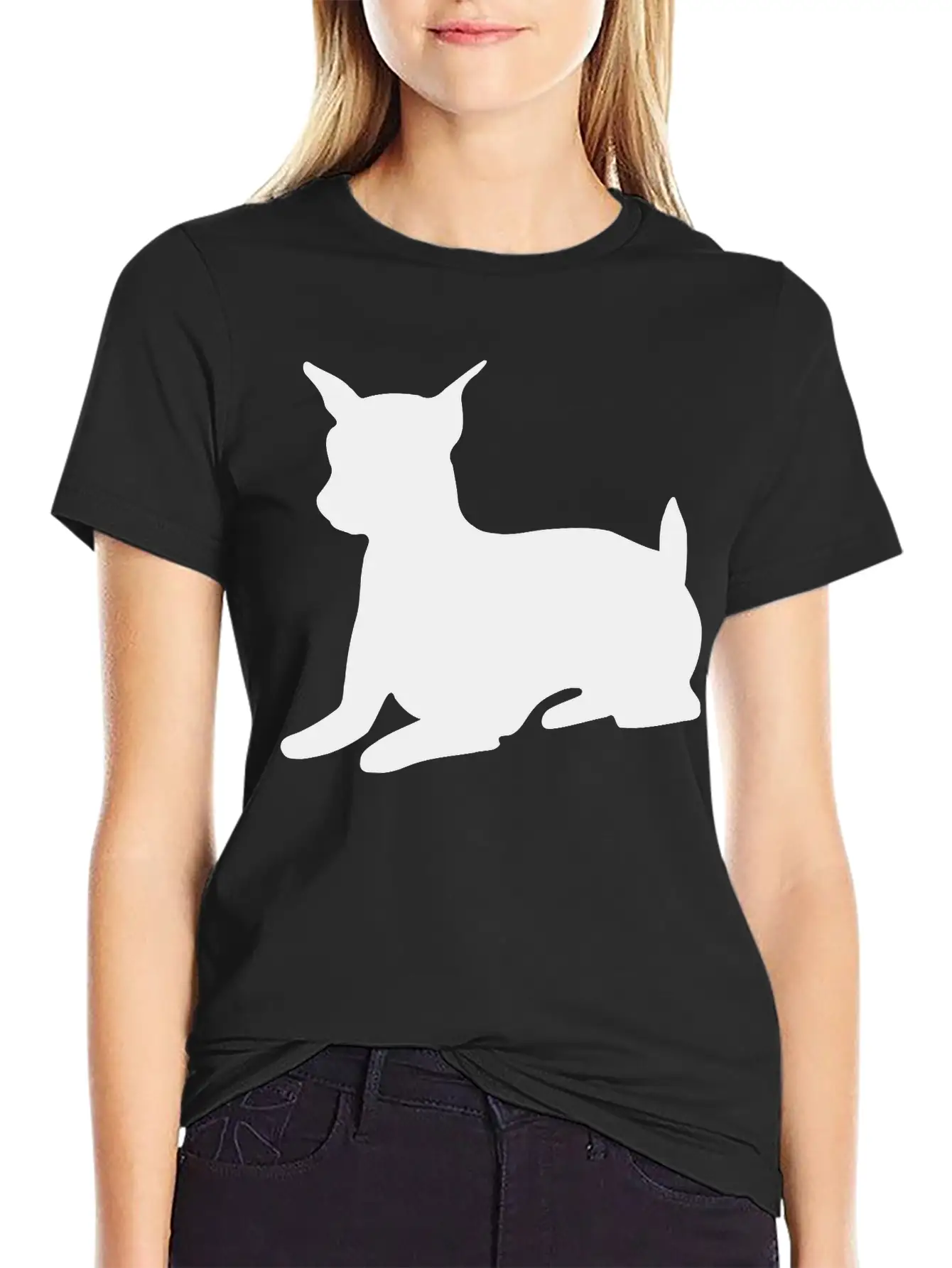Miniature Pinscher Shadow Essential Cotton Tee For Daily Outfits – Unisex Style