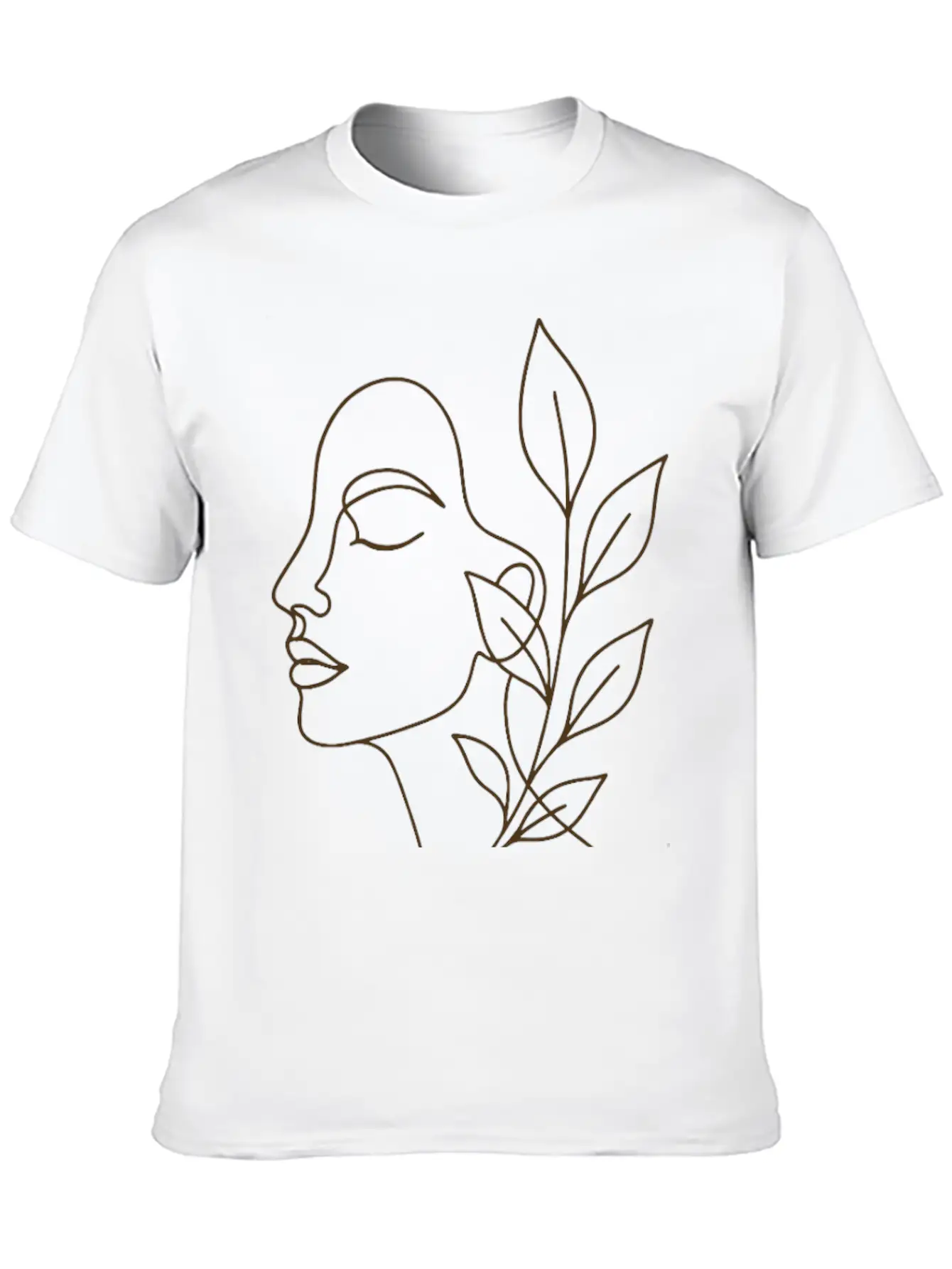 Minimal Elegance: The Art Of Continuous Line Classic Cotton Tee – Unisex Comfort For Any Season