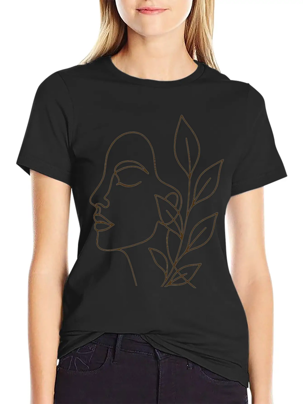 Minimal Elegance: The Art Of Continuous Line Classic Cotton Tee – Unisex Comfort For Any Season