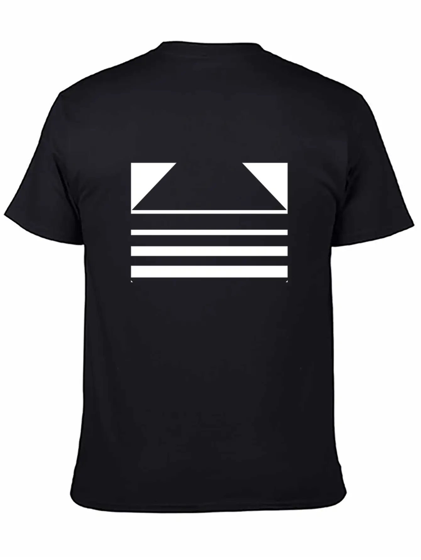 Minimal Geometric 188 Breathable Soft Cotton T-Shirt – Timeless Casual Look