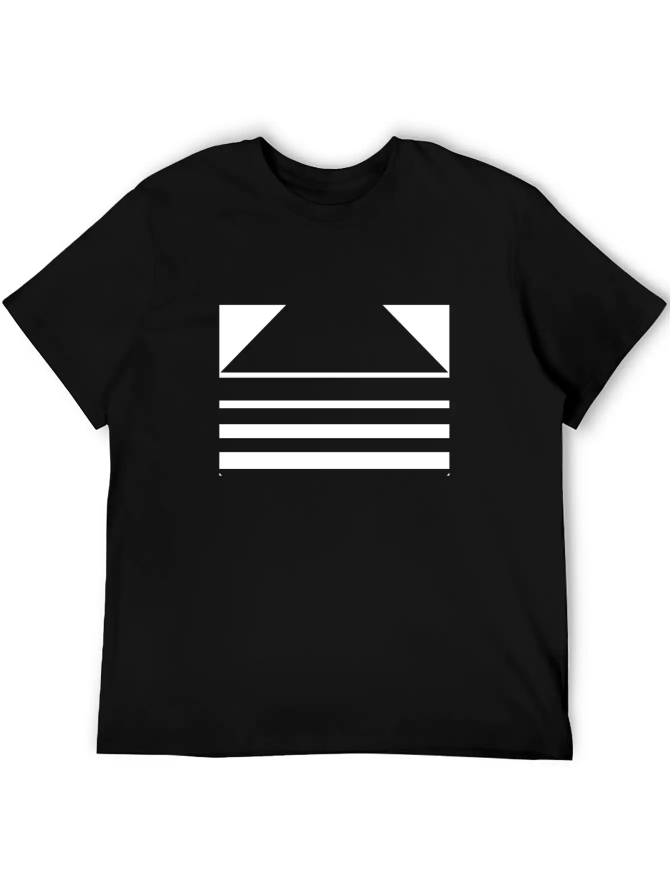 Minimal Geometric 188 Breathable Soft Cotton T-Shirt – Timeless Casual Look