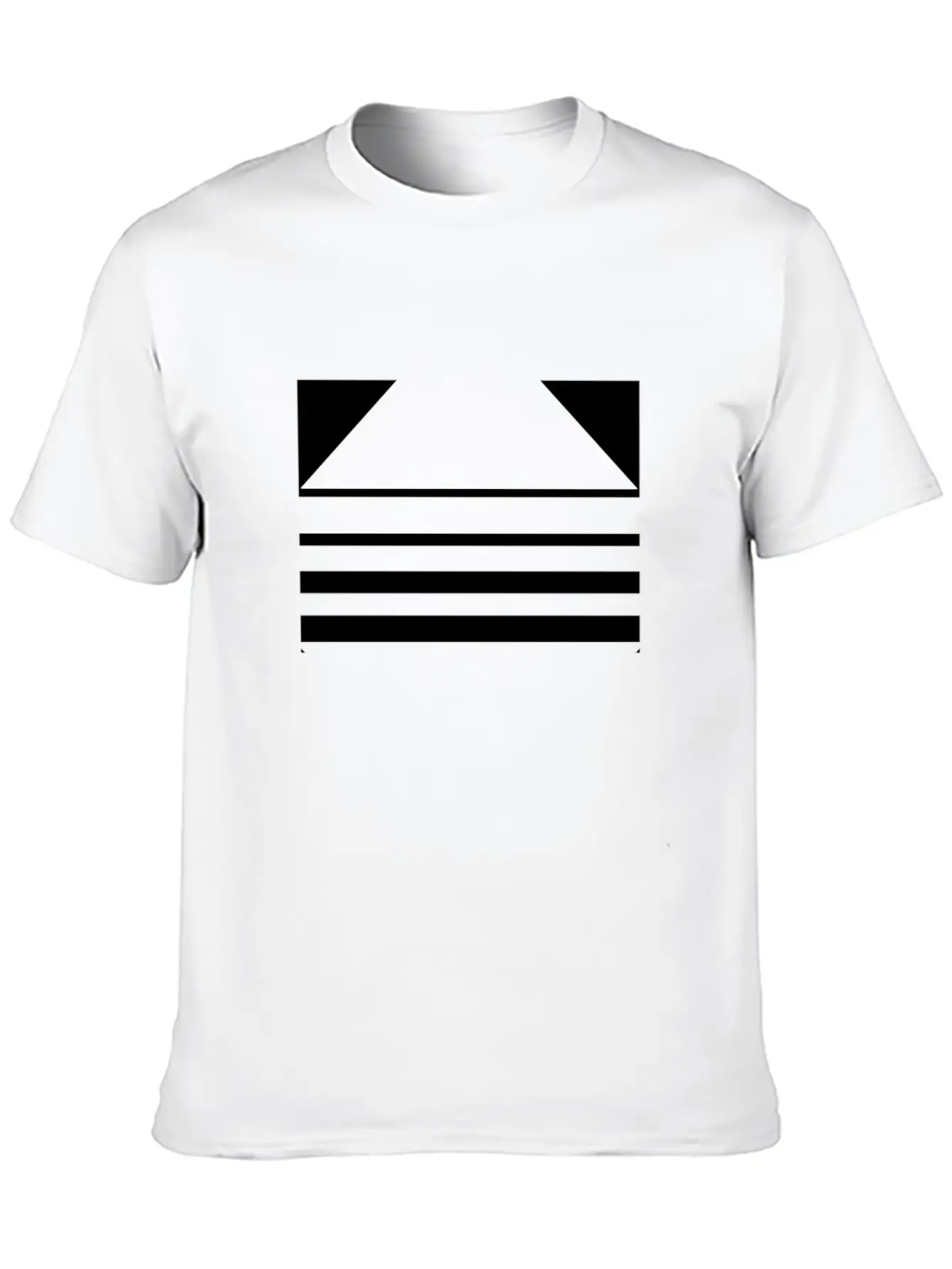 Minimal Geometric 188 Breathable Soft Cotton T-Shirt – Timeless Casual Look
