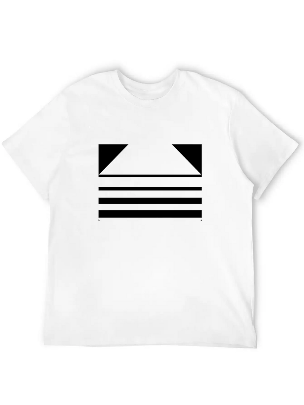 Minimal Geometric 188 Breathable Soft Cotton T-Shirt – Timeless Casual Look