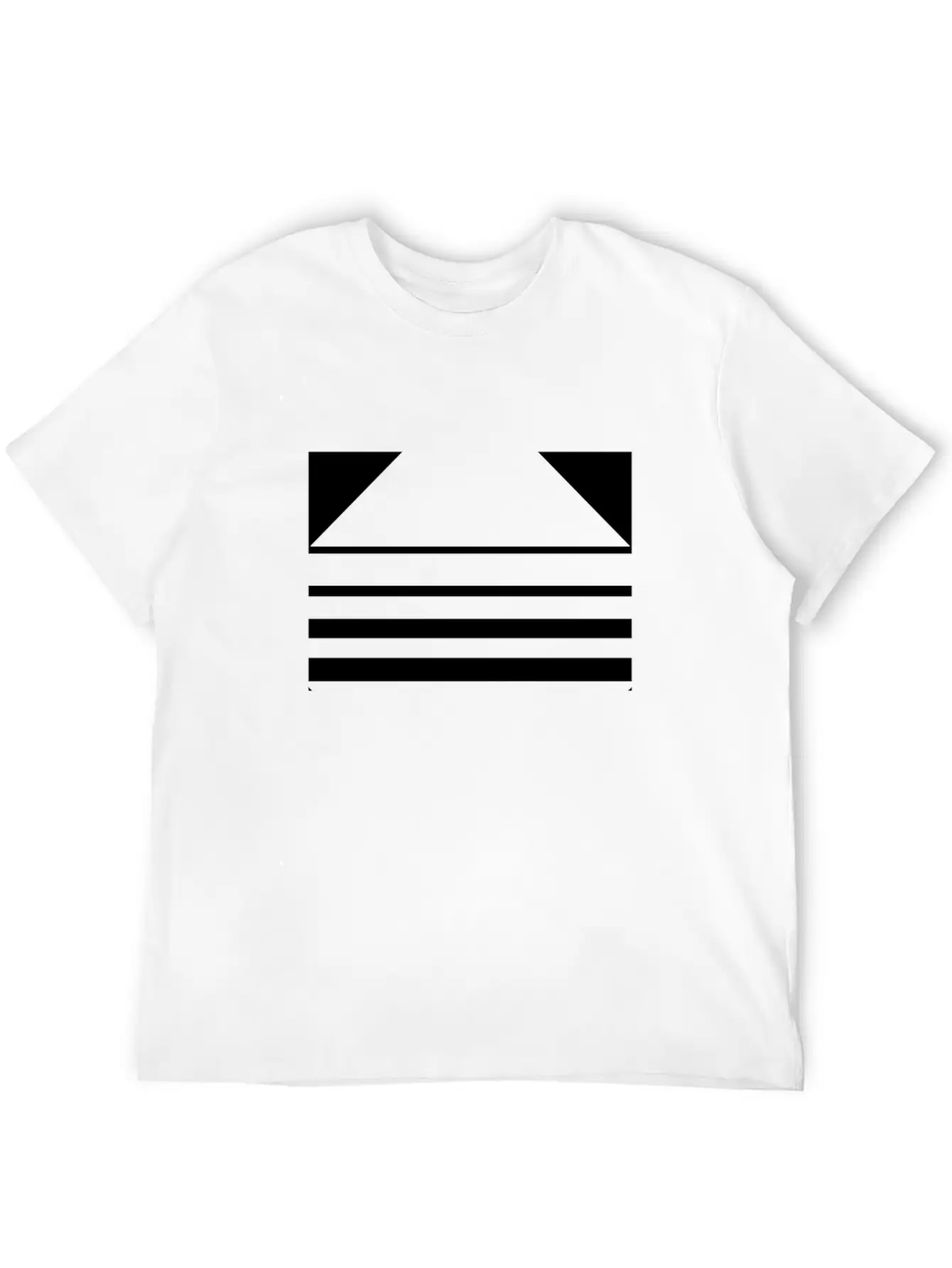Minimal Geometric 188 Breathable Soft Cotton T-Shirt – Timeless Casual Look
