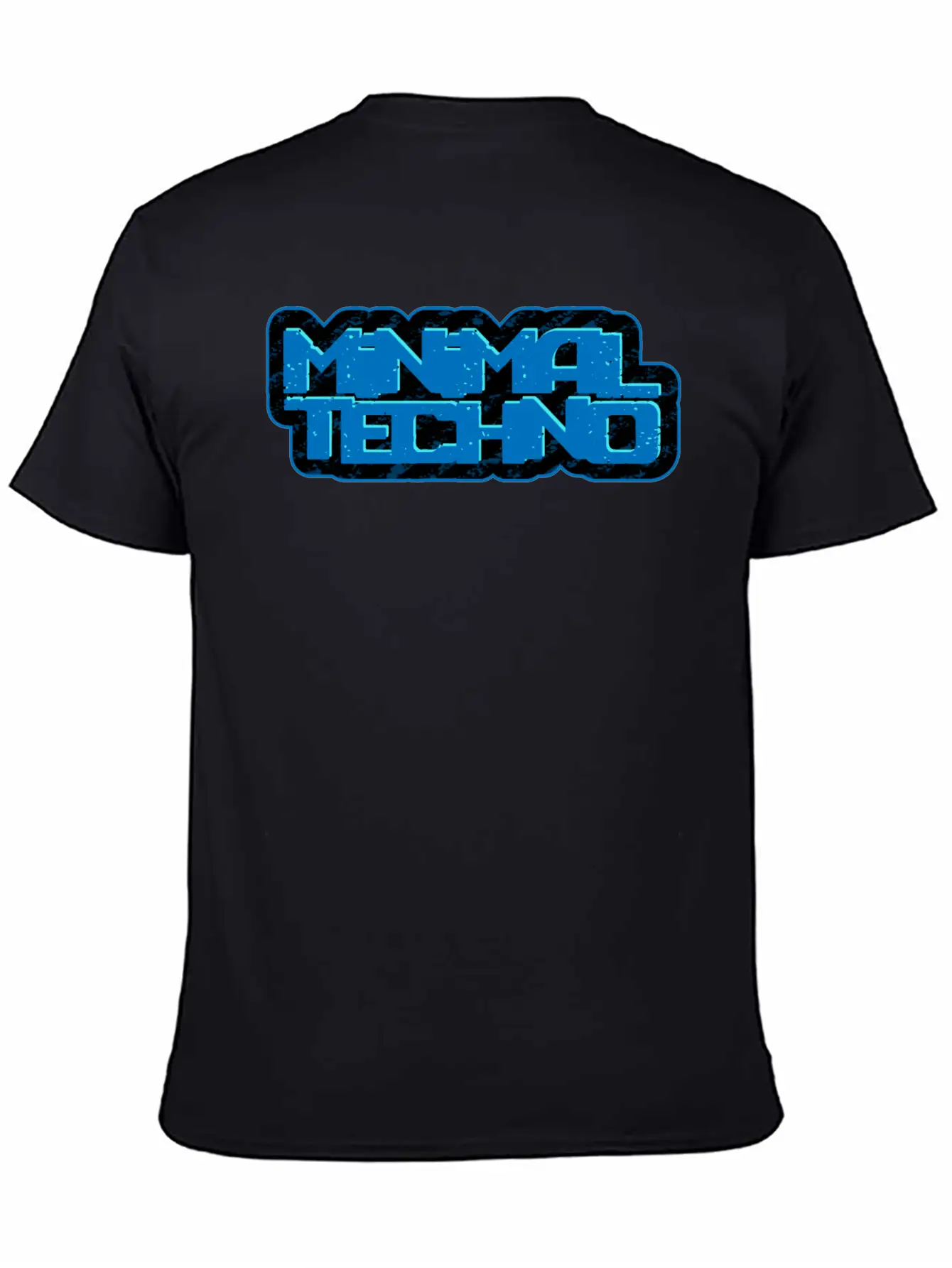 Minimal Techno | We Love Minimal Techno Blue Remix Breathable Soft Cotton T-Shirt – Timeless Casual Look