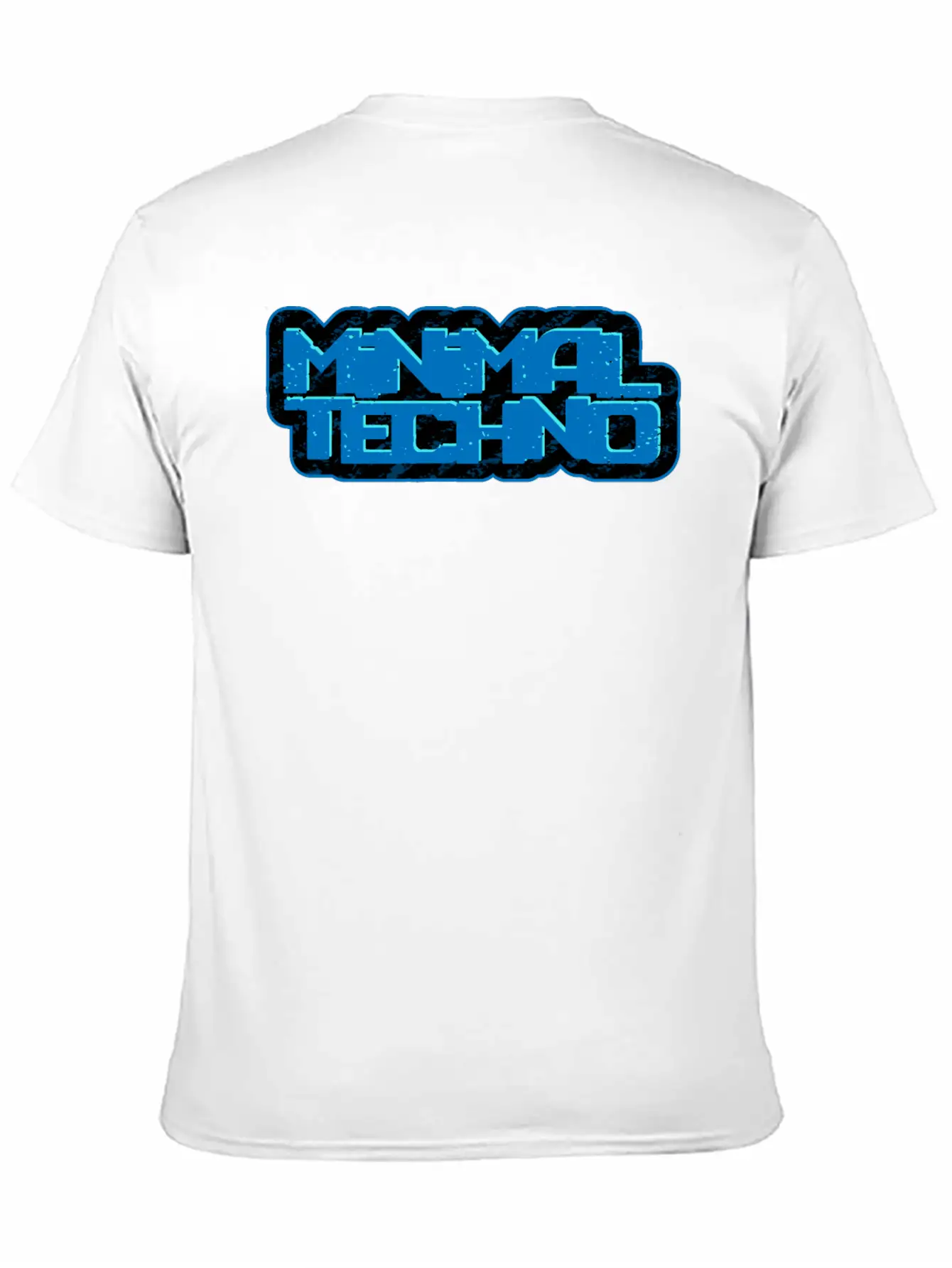 Minimal Techno | We Love Minimal Techno Blue Remix Breathable Soft Cotton T-Shirt – Timeless Casual Look