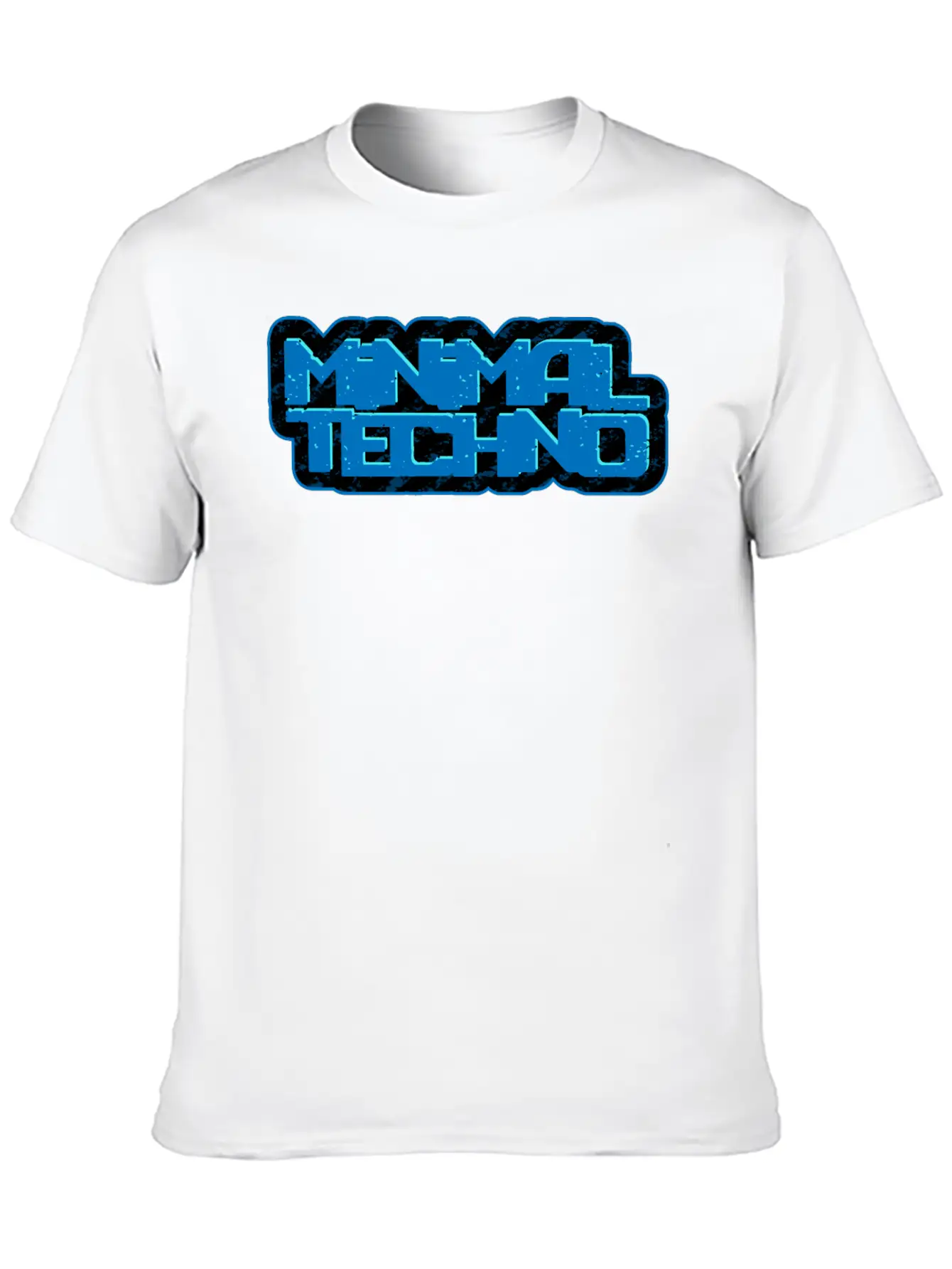 Minimal Techno | We Love Minimal Techno Blue Remix Breathable Soft Cotton T-Shirt – Timeless Casual Look