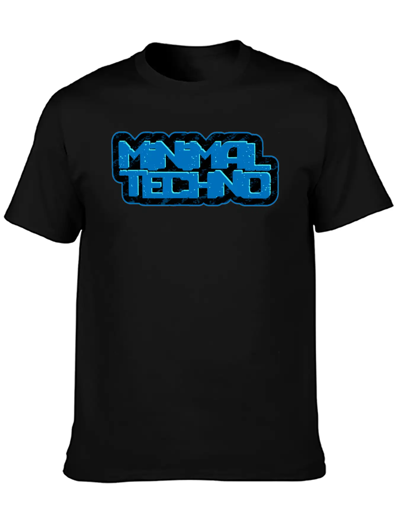 Minimal Techno | We Love Minimal Techno Blue Remix Breathable Soft Cotton T-Shirt – Timeless Casual Look