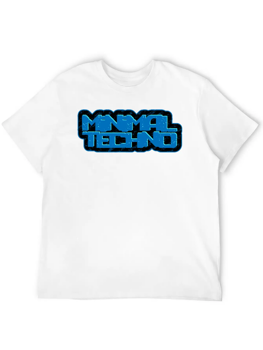 Minimal Techno | We Love Minimal Techno Blue Remix Breathable Soft Cotton T-Shirt – Timeless Casual Look