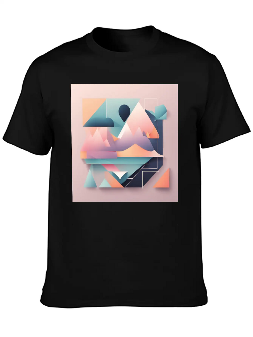 Minimalist Abstract Relaxed Everyday Tee – Lightweight And Durable Cotton