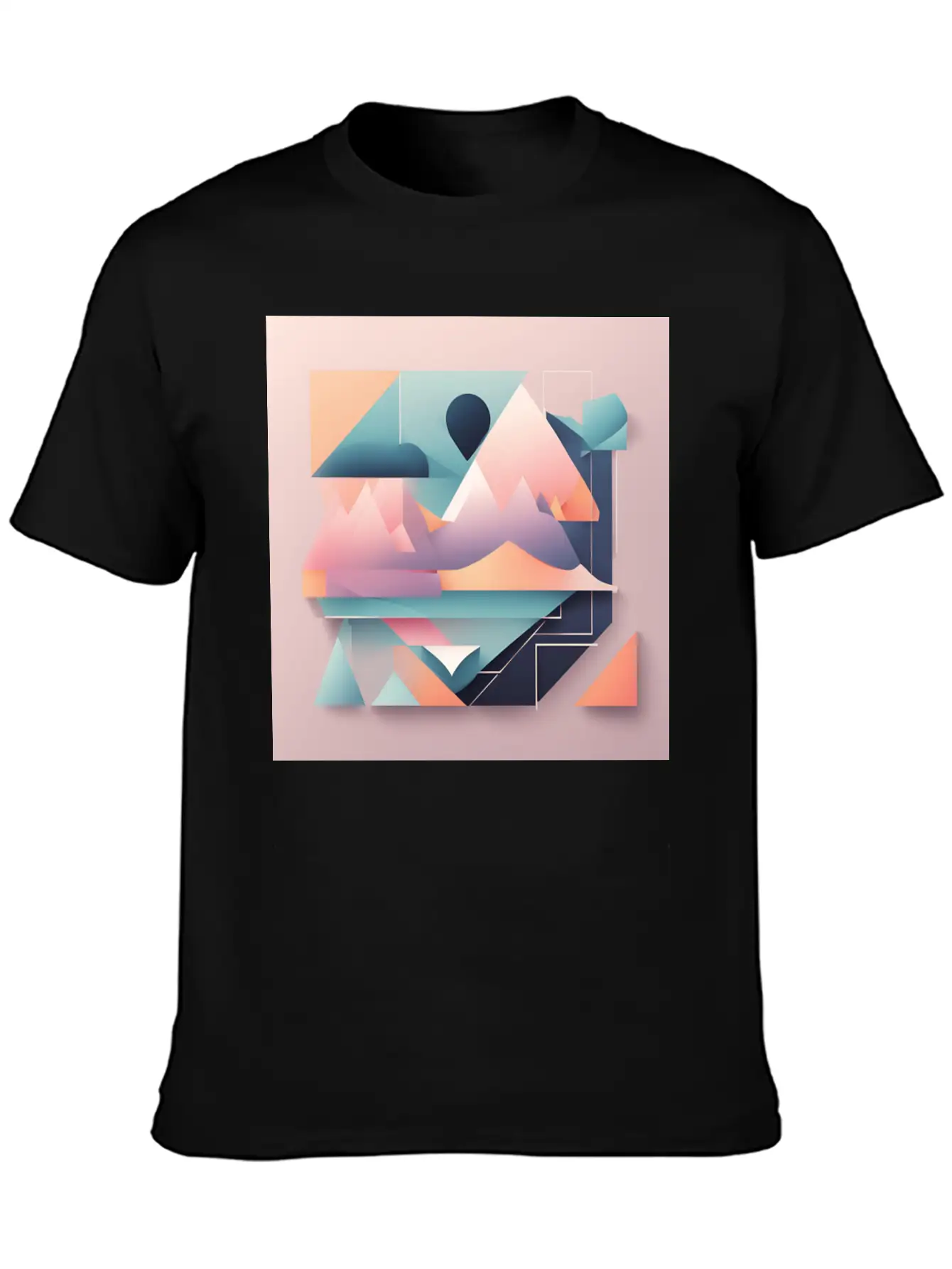 Minimalist Abstract Relaxed Everyday Tee – Lightweight And Durable Cotton