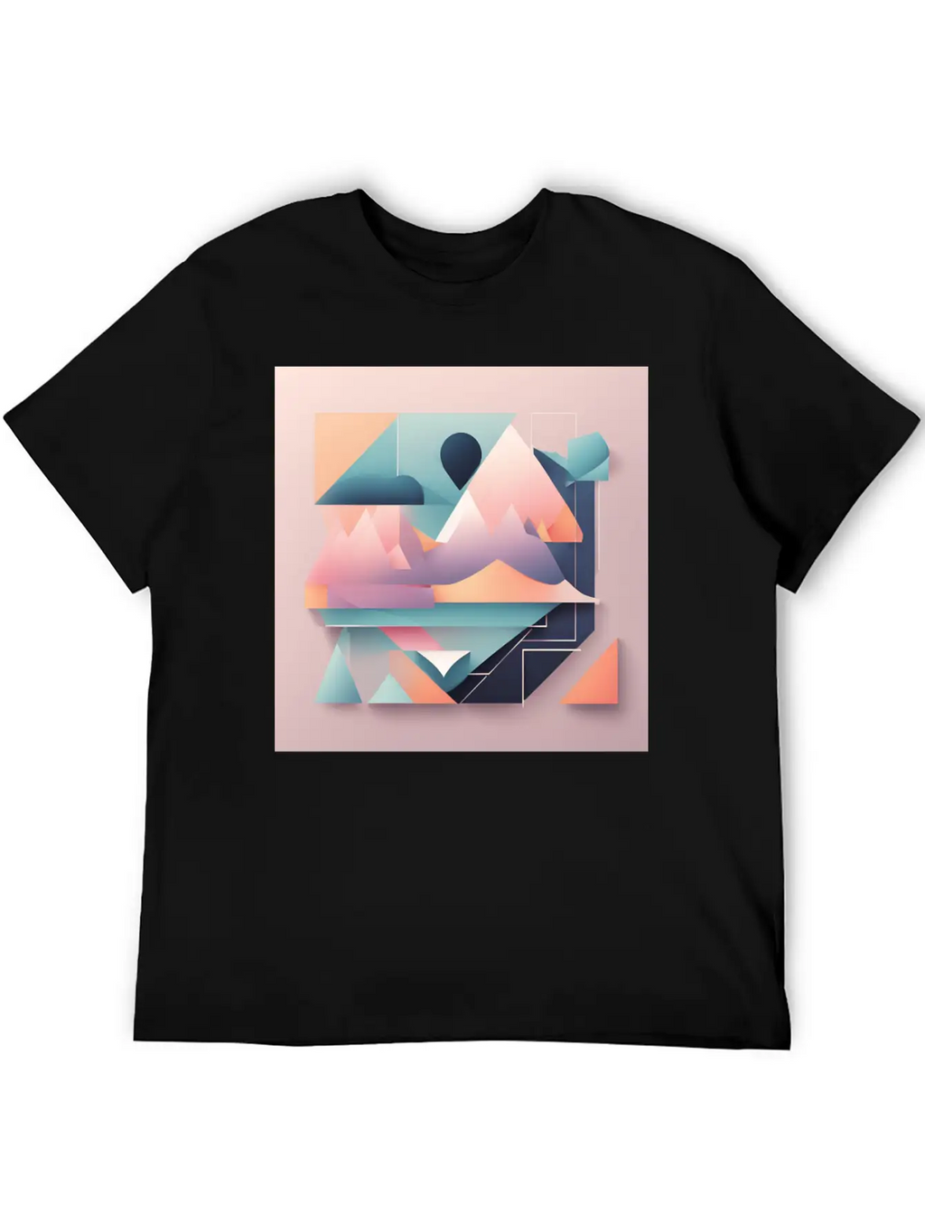 Minimalist Abstract Relaxed Everyday Tee – Lightweight And Durable Cotton