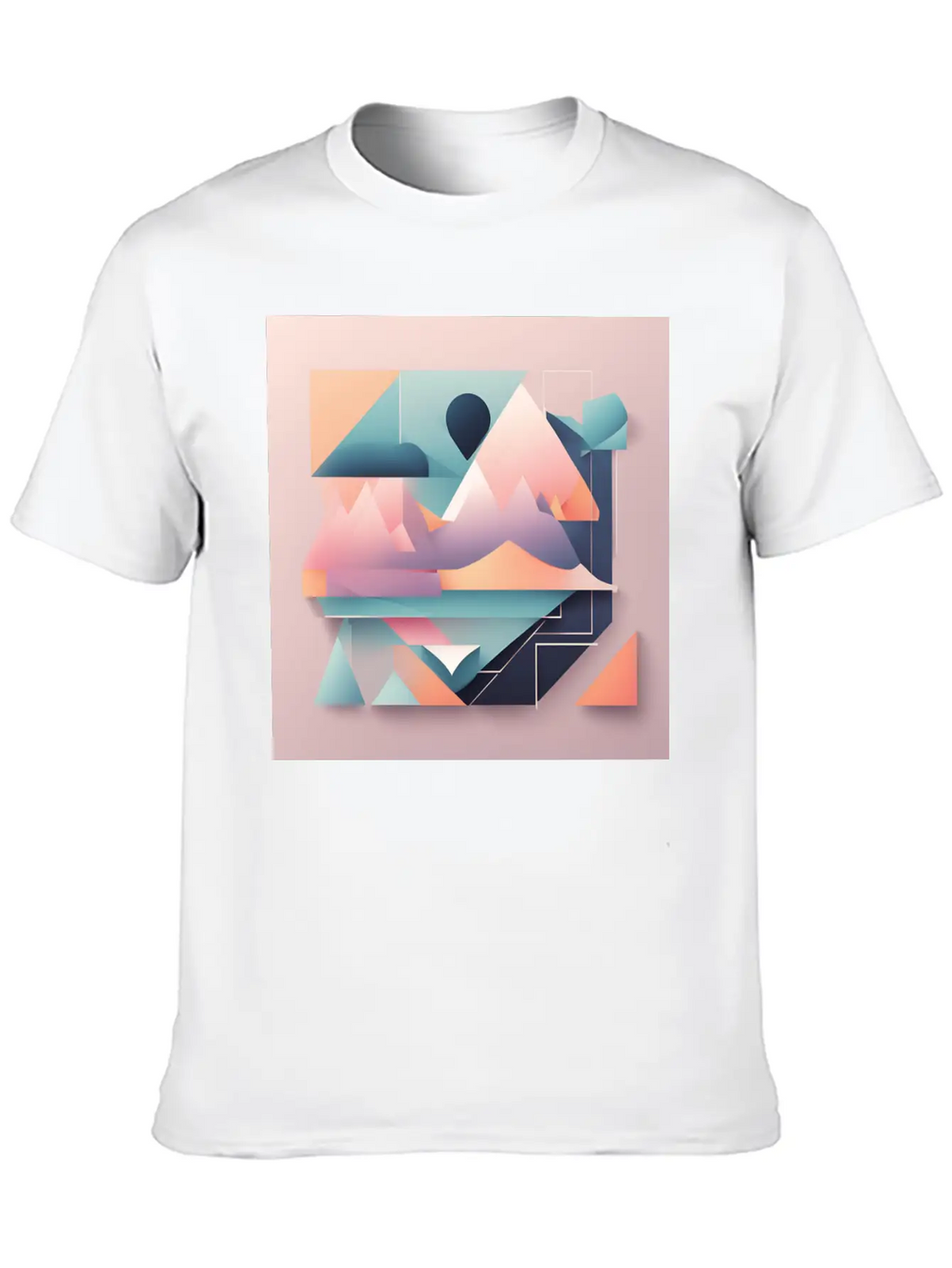 Minimalist Abstract Relaxed Everyday Tee – Lightweight And Durable Cotton