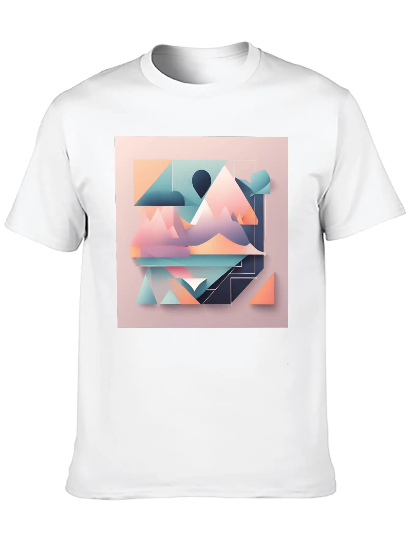 Minimalist Abstract Relaxed Everyday Tee – Lightweight And Durable Cotton
