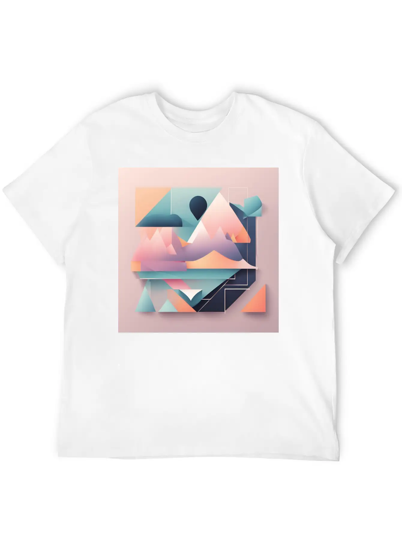 Minimalist Abstract Relaxed Everyday Tee – Lightweight And Durable Cotton
