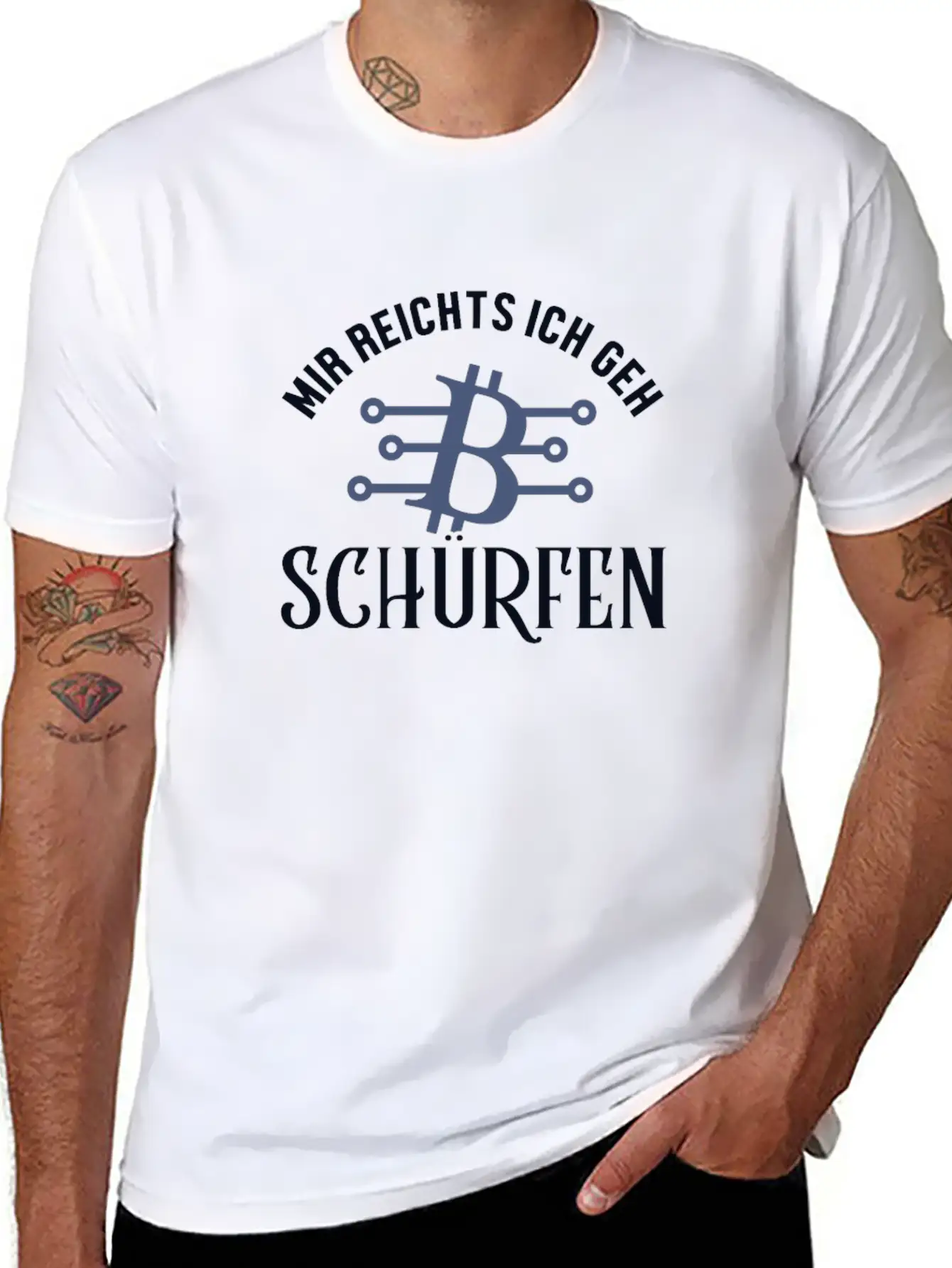 Mir Reichts Ich Geh Schürfen Blockchains Crypto Breathable Graphic T-Shirt – Perfect For Casual Days
